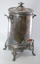 VTGAntique Early 1800's Silver Plate Claw Foot Ornate Samovar, Coffee, Tea POT