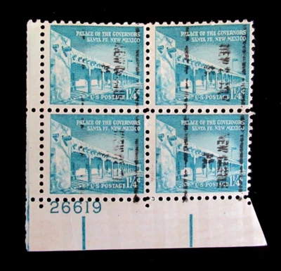 US Stamp Scott 1031A Place of The Governors 1.25 Cent Precancel OG Block of 4 - Image 1 of 3