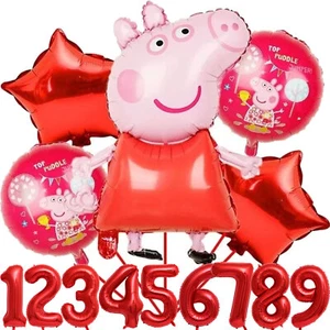 WUTZ CUMPLEAÑOS INFANTIL + PAGOS - Globo Decoración Fiesta Set - Compatible con Peppa Pig - Imagen 1 de 18