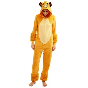 NWT Disney Lion King Simba Union Suit One Piece Pajamas Women Halloween Costume - Picture 1 of 6