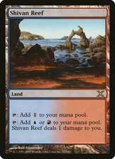 1X Shivan Reef Tenth Edition EX Italian MTG CARD