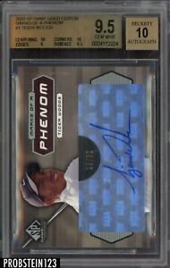 2003 SP Game Used Golf Marks Of A Phenom Tiger Woods 13/32 BGS 9.5 w/ 10 AUTO