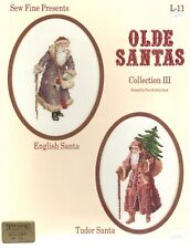 New ListingSew Fine Presents Olde Santas Collection Iii L-11 Cross Stitch Pattern Leaflet