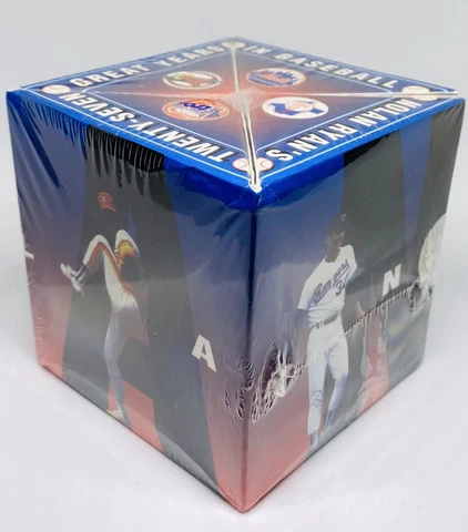 Vintage Sealed 1993 Nolan Ryan Chevron Fotoball 27 Great Years In Baseball Ball Cover