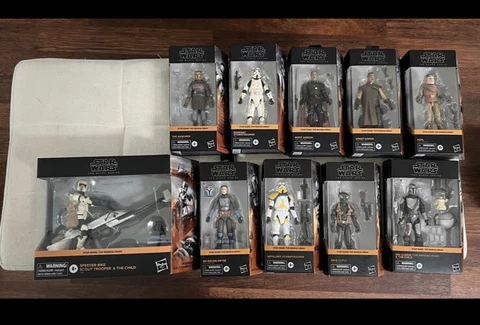 Star Wars Black Series Mandalorian Lot Din Djarin The Child Greef Karga Kuiil Cover