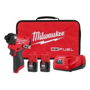 Milwaukee 3453-22 M12 FUEL 1/4" Hex Impact Driver Kit - Picture 1 of 10