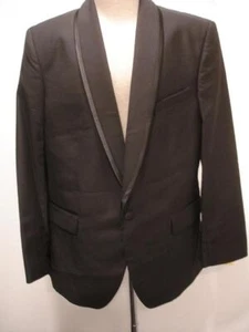 Men's 42R Roland Black Tuxedo Suit Jacket Formal Evening Shawl Collar Satin Trim - Picture 1 of 15