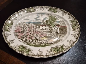 Johnson Brothers Friendly Village Village Green 11.5 in Oval Platter - Picture 1 of 2