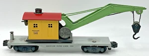 Gilbert American Flyer S Gauge 906 Sheetmetal Crane Car - 1954 Only - Picture 1 of 7