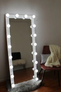 Full body vanity mirror with lights 60 x 24 - Made in the USA - Picture 1 of 12