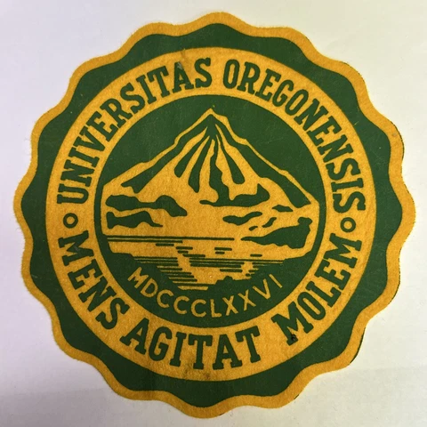 1950's Oregon Ducks College Eugene University Mini Pennant 6.75 Patch Cover