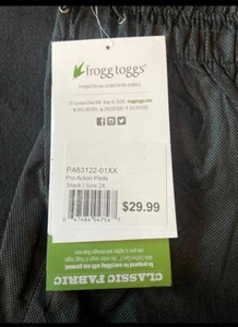 FROGG TOGGS Men's Classic Pro Action Waterproof Breathable Rain Pant Black - Picture 1 of 3