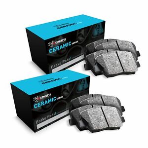 For 2016-2018 Nissan Titan XD Front and Rear R1 Ceramic Series Brake Pads