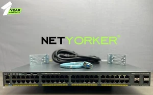 Cisco WS-C2960XR-48LPS-I 48-Port GigE 4x1G SFP PoE+ Switch - Fast Shipping - Picture 1 of 6