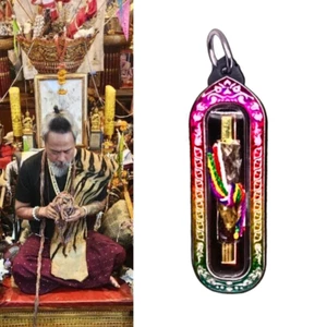 Amulet Boa Snake Takrut Magic Gambling Win Lotto Luck Thai Talisman Fortune Yant - Picture 1 of 20