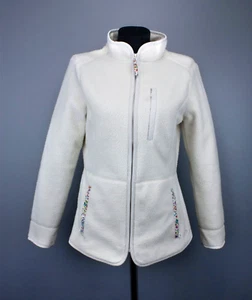 Joules Hadleigh Women's Ivory Full Zip Size 10 Teddy Fleece NWT rrp £69.95 - Picture 1 of 16