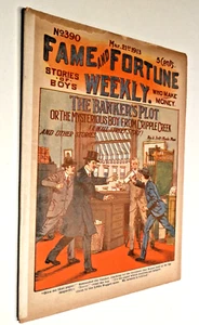 1913 Dime Store Novel ~ Fame & Fortune Weekly ~ The Banker's Plot - Picture 1 of 1