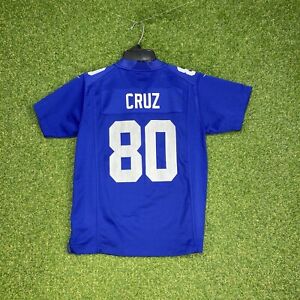 New York Giants Victor Cruz Nike Jersey Boys Size Medium M Football Blue