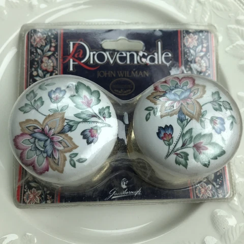 Vintage Porcelain Floral Door Knobs/Handles John Wilman Cover