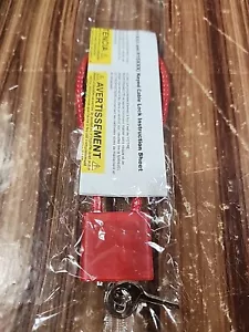 NEW Weatherby Regal Firearm Gun Safety Cable Lock R11SC3 Red 2 Keys - Picture 1 of 3