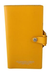 A.G SPALDING & BROS Wallet Leather Yellow Bifold Travel Holder Men Logo $100