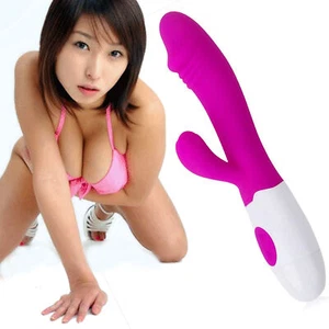 Rabbit Vibrator G-Punkt Dildo Vibe Wasserdicht Massagegerät Sexspielzeug für Frauen Weiblich - Bild 1 von 14