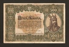 Hungary Ungarn 500 Korona 1920 , Pick# 65 , VF condition, crispy banknote