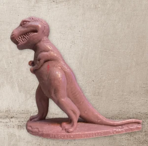 Dinosaurio plástico vintage Word's Fair 1966-68 T-Rex Sinclair Dinoland 5 1/2" - Imagen 1 de 6