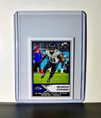 Brandon Stephens 2024 Panini NFL Sticker #117 Baltimore Ravens - Image 1 of 2