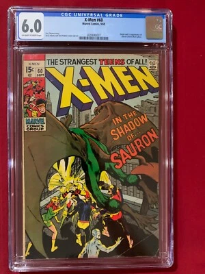 X-Men #60 CGC 6.0 KEY 1st app Sauron! Marvel Comics MCU 1969 NEIL ADAMS COVER! - Image 1 of 3