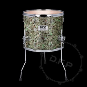 DFP Drum Wrap - Green Swirls - Bild 1 von 4