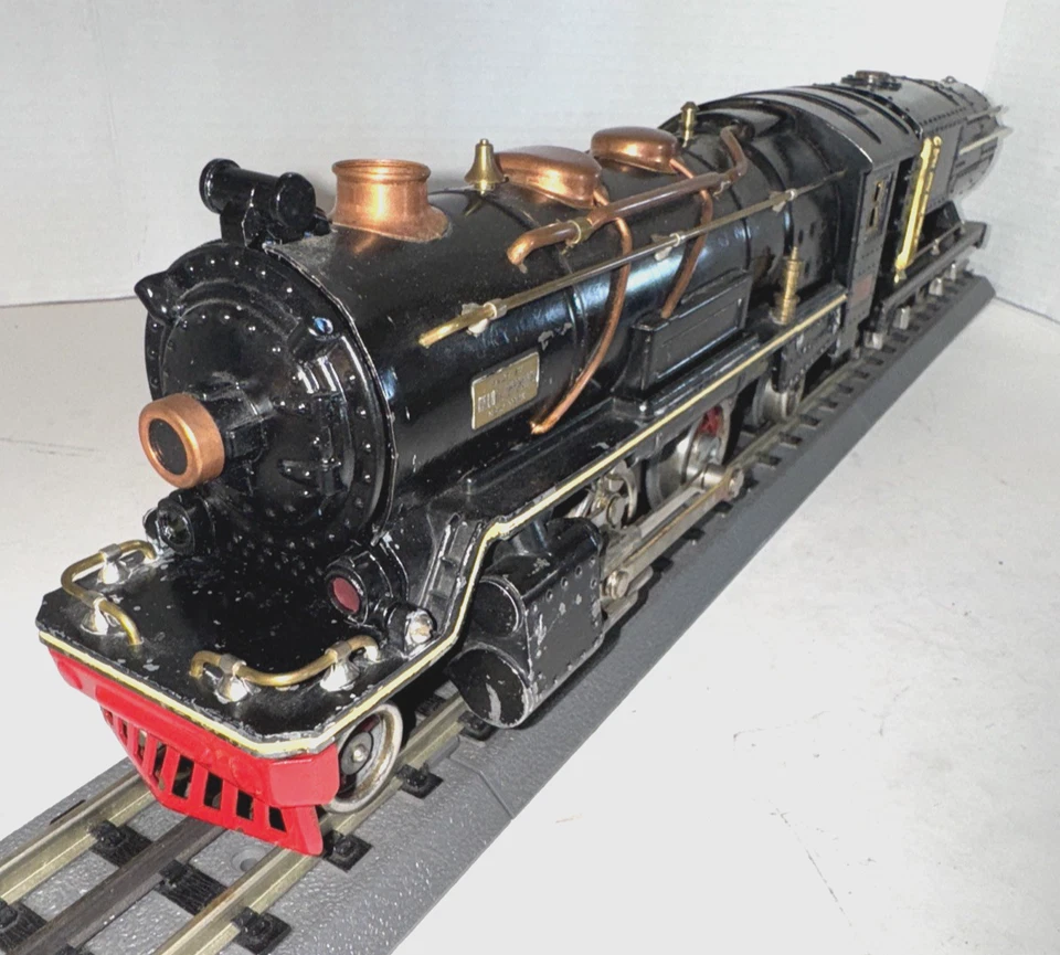 LIONEL PREWAR 1930 ONLY O-GAUGE 260E LOCOMOTIVE W/TENDER CREAM STRIPE - RUN - Image 1 of 4