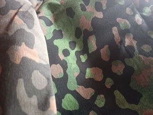 Tactical Waffen SS WWII German Oakleaf Camo Fabric Wehrmacht Eichenlaubmuster - Picture 1 of 16
