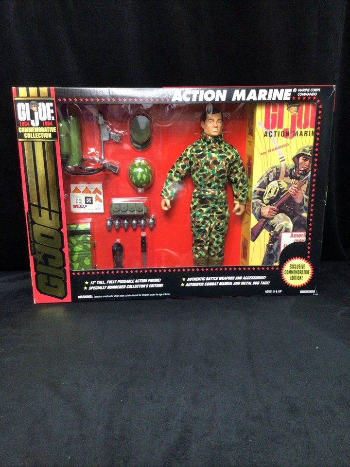 Hasbro Gi Joe 1964 to 1994 Commemorative Collection Action Marine Blonde