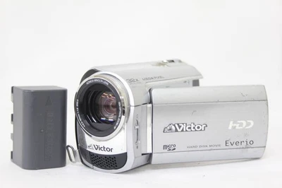JVC Kenwood Victor Everio GZ-MG330-S Hard Disk Video Camera Silver Used - Image 1 of 4
