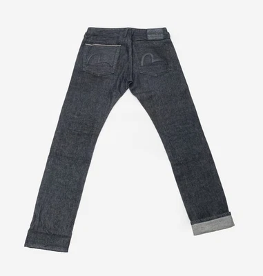 Evisu джинсы основной линии черный душа черная кожа чайки редкая сужающийся размер 32 x 30 - Изображение 1 из 4