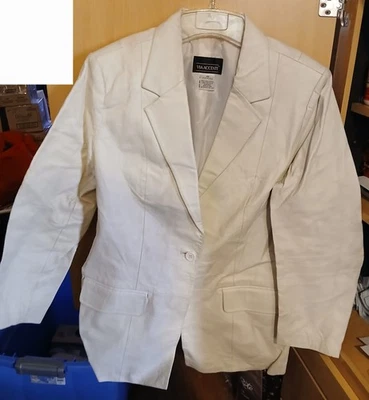 Via Accenti белый кожаный костюм куртка размер A8 - Изображение 1 из 4