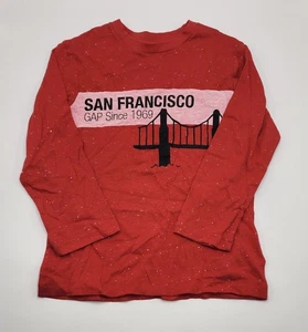 GAP Kids Boys Cotton Blend ’San Francisco’ Red Top Size 4 Years NWT - Picture 1 of 9