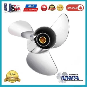 10.25 x 16-G YBS Stainless Boat Propeller For Yamaha Engines 40-60HP 13Tooth RH - Picture 1 of 6
