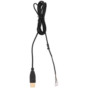 Usb Kabel Mäuse Linie Für Deathadder 2013 Ca. 2,1 M 5 Drähte 5 Pins Schwar9972 - Photo 1/7