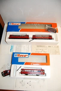 Roco 43018 + 43019 Track H0 Railway Railbus with Sidecar BR VT 98 Original Packaging - Picture 1 of 11