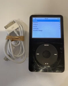 Apple iPod classic 5. Generation 30GB - Schwarz - mit neuem Akku, funktioniert super - Bild 1 von 13