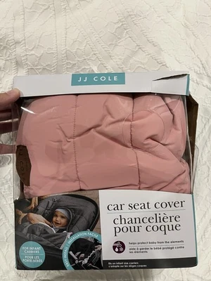 Funda de asiento de coche JJ Cole invierno rubor rosa para portabebés proteger bebé Foto 1 de 2