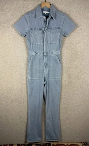 Good American Jumpsuit Womens Small Blue Denim Fit For Success Boho Beach - Imagen 1 de 11