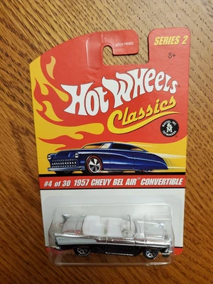 2005 Hot Wheels Classics Series 2 4/30 1957 CHEVY BEL AIR CONVERTIBLE Chrome E1 - Image 1 of 2