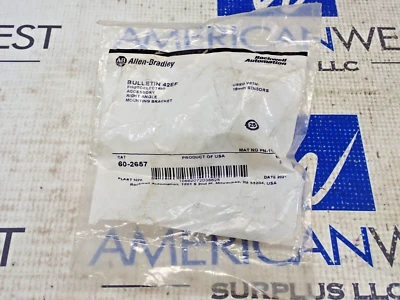 New Allen Bradley 60-2657 Right Angle Mounting Bracket 42EF Lot of 2 - Изображение 1 из 4