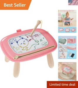Portable Magnetic Doodle Board for Toddlers 1-3 - Vibrant Colors & Easy Erase - Picture 1 of 9