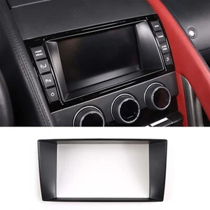 Matte Black Car Center Console Navigation Screen Frame Trim For Jaguar 2013-2022 - Picture 1 of 15