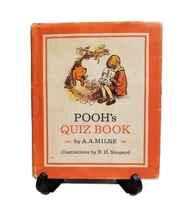 Poohs Quiz Book First Ed A A Milne E H Shepard Winnie The Pooh 1977 Vtg - Picture 1 of 14