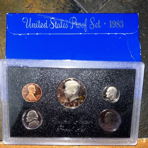 1983 S Proof Set U.S. Mint Original Government Packaging OGP Collectible Cover